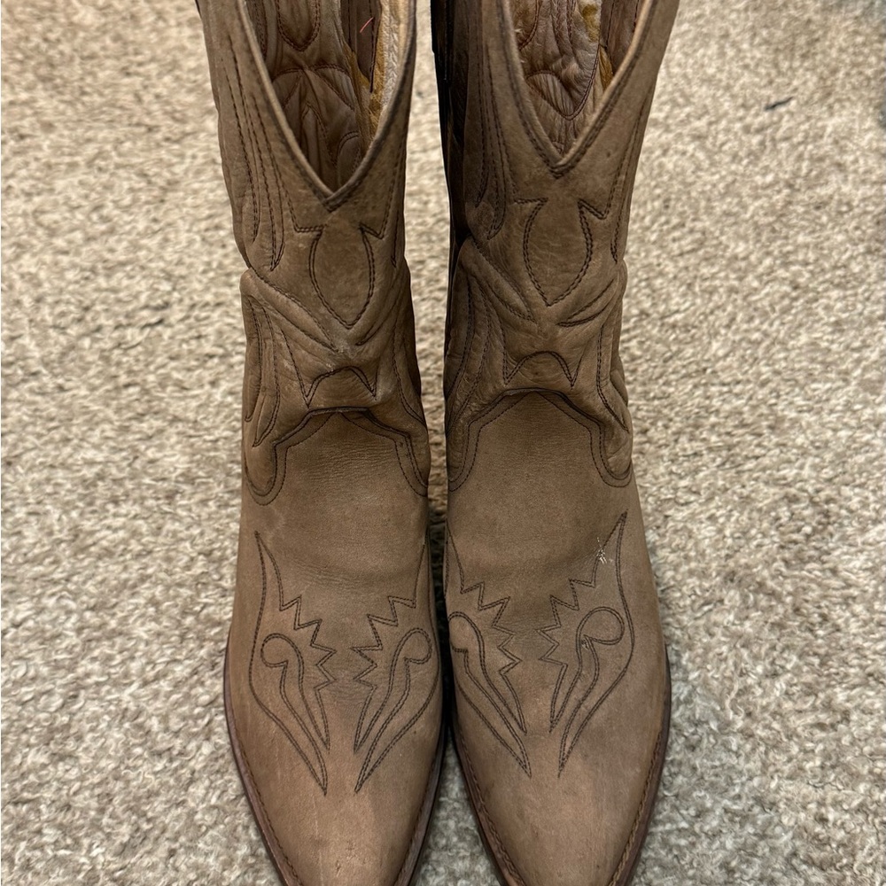 Brown Western Leather Boots